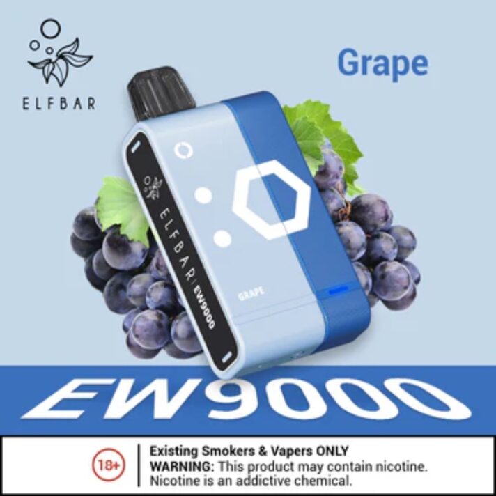 New Elf Bar EW9000 Grape Disposable Pods & Kit in Dubai _ vape shop dubai