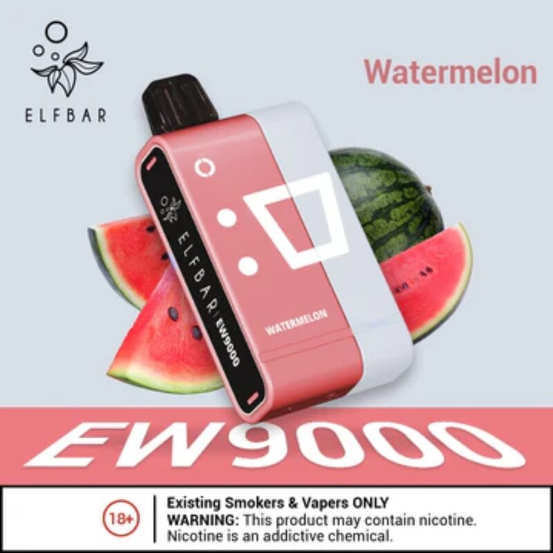 New Elf Bar EW9000 Watermelon Disposable Pods & Kit in Dubai _ vape shops near me