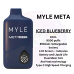 New Myle Meta 9000 Puffs Iced Blueberry Disposable Vape in Dubai