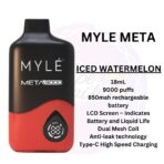 New Myle Meta 9000 Puffs Iced Watermelon Disposable Vape in Dubai