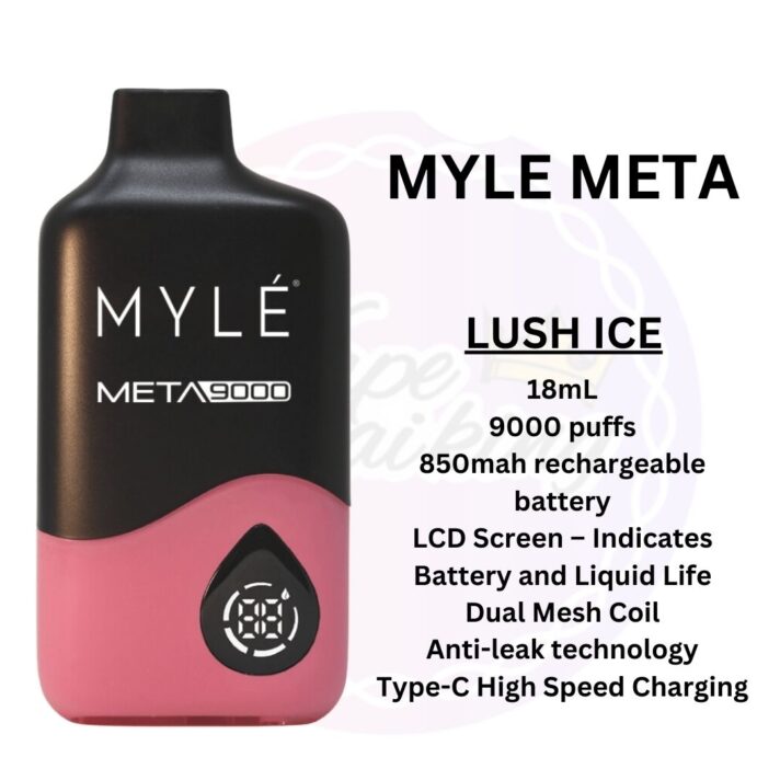 New Myle Meta 9000 Puffs Lush Ice Disposable Vape in Dubai