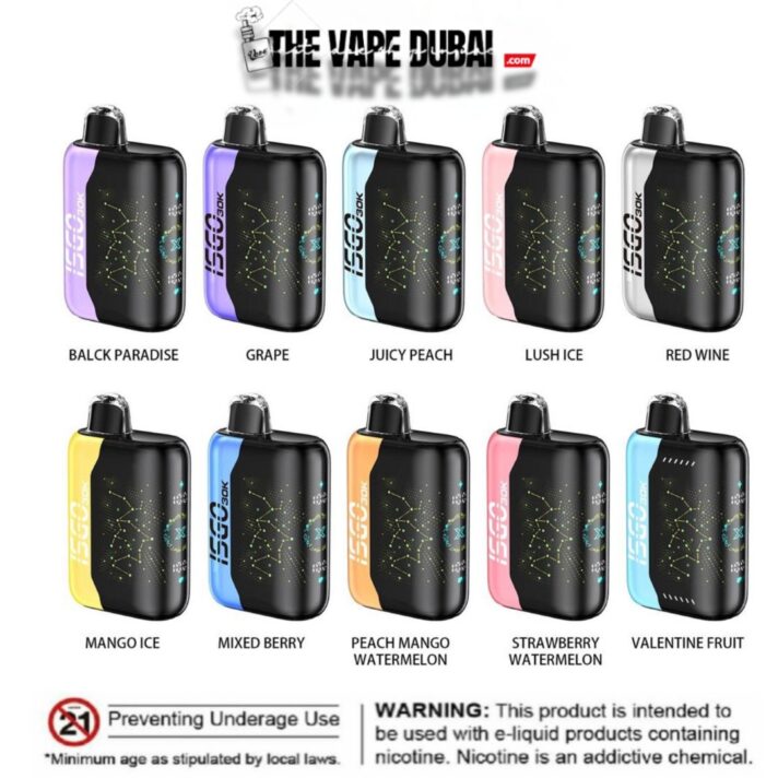 New Isgo Paris X 30000 Puffs Disposable Vape In Dubai Vape Shop Near Me Disposable Vape Vape Uae 2